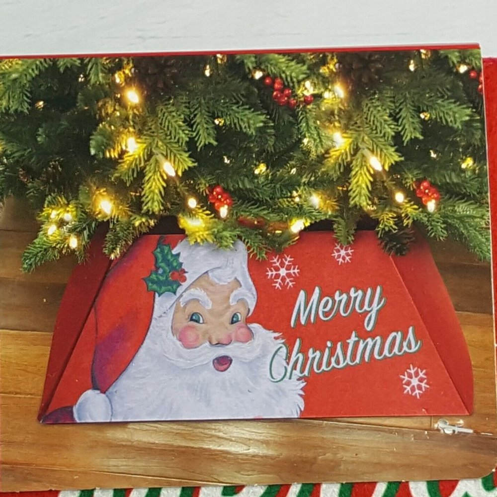 Holiday Time Merry Christmas Felt Stand Band Tree Stand